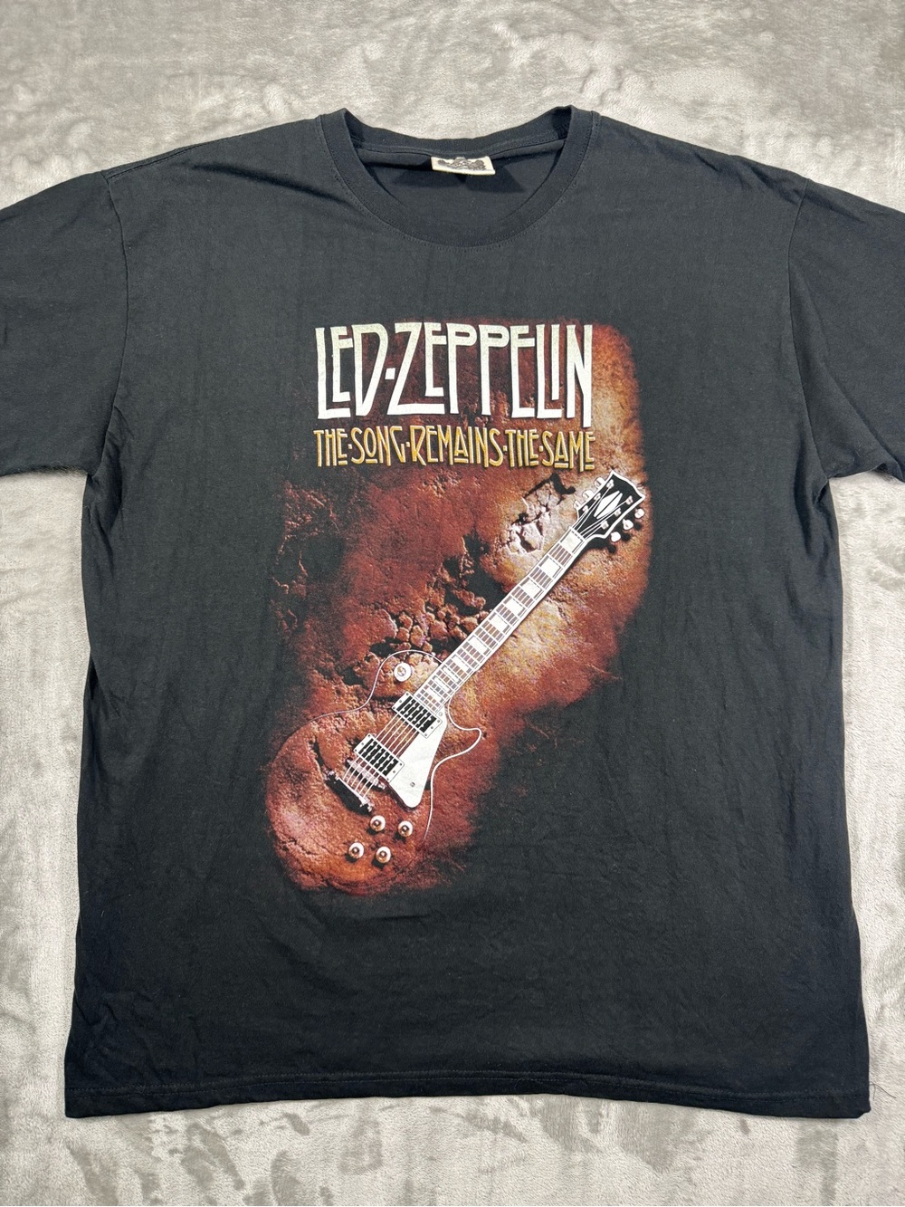 Vintage MC4 Boyc Led Zeppelin The Song Remains The Same Brown T-Shirt XXXL Band